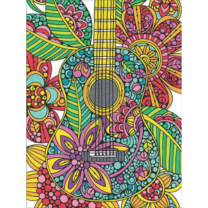 Картина по номерам "Цветущая гитара"