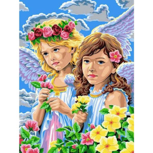 Картина по номерам "Ангели"