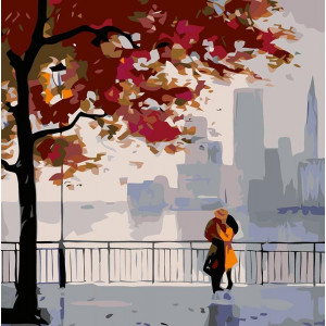 Картина по номерам "Осень в городе"