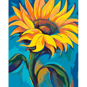 Картина по номерам "Солнечный цветок"