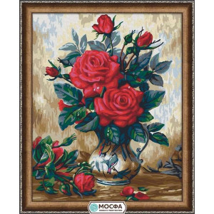 Картина по номерам "Прекрасные розы"