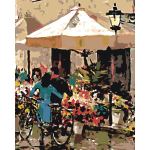 Картина по номерам "Цветочная палатка"