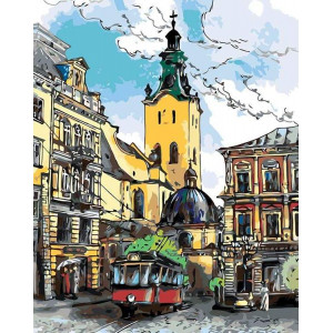Картина по номерам "Старый город"