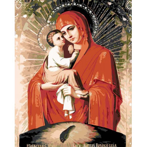 Картина по номерам "Почаевская икона Божией Матери"