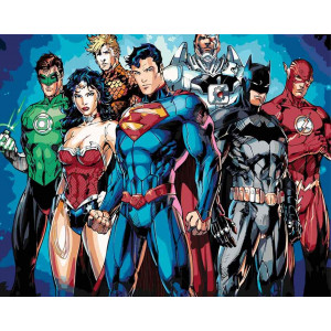 Картина по номерам "Команда супергероїв"