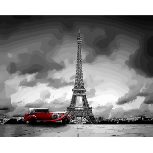 Картина по номерам "ПарижЕйфелева вежа"