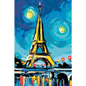 Картина по номерам "Парижский сюрреализм"