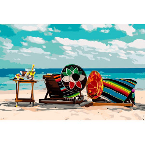 Картина по номерам "Отдых на пляже"