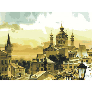 Картина по номерам "Андреевская церковь"