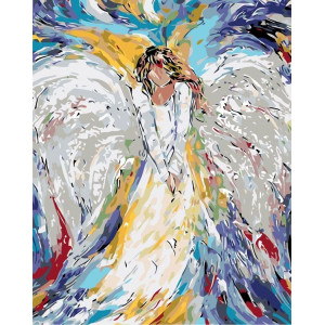 Картина по номерам "безтурботний ангел"