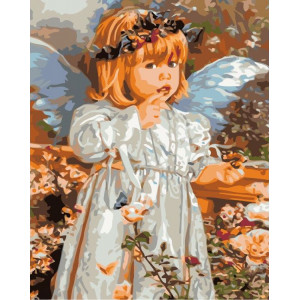 Картина по номерам "Ребёнок-ангел"