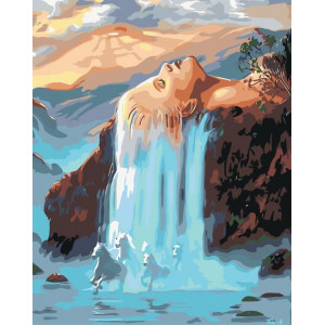 Картина по номерам "Сюрреалистический водопад"