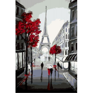 Картина по номерам "Стройность Парижа"