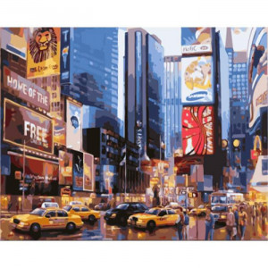 Картина по номерам "Улицы Нью-Йорка"