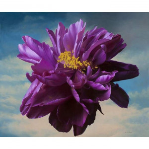Картина по номерам "Фіолетова квітка"