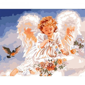Картина по номерам "Ангел в небесах"