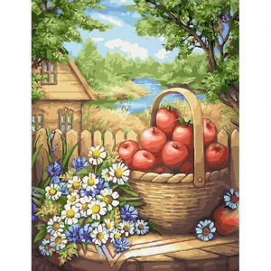 Картина по номерам "Деревенские яблочки"