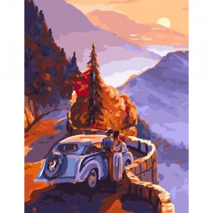 Картина по номерам "Поездка в горы"