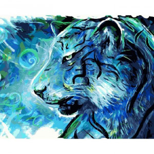 Картина по номерам "Фантазийный тигр"
