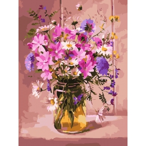 Картина по номерам "Полевые цветы"