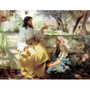 Картина по номерам "Христос та Самарянка"