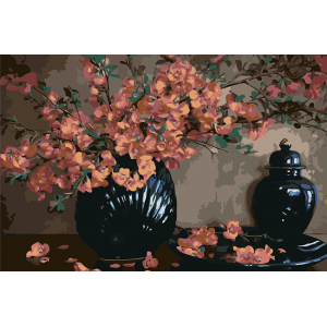 Картина по номерам "Натюрморт квіти у вазі"