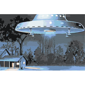 Картина по номерам "Инопланетный визит"