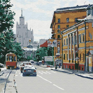 Картина по номерам "Улица города"