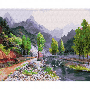Картина по номерам "Сунг ЛиВесна в горах"