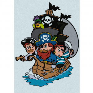 Картина по номерам "Корабель піратів"