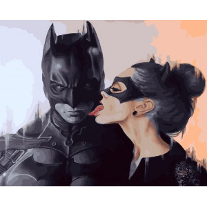 Картина по номерам "Страсть Бетмен и женщина-кошка"