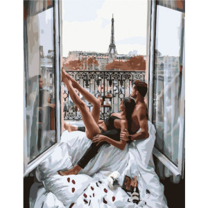 Картина по номерам "Романтика Утро в Париже"