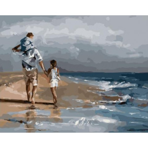 Картина по номерам "Прогулка у моря"