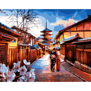Картина по номерам "Вечерний Киото"