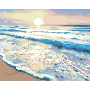 Картина по номерам "Прибрежные волны"