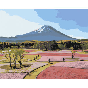 Картина по номерам "Вулкан Фудзияма"