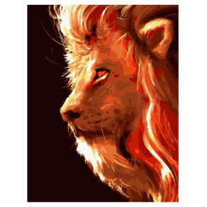 Картина по номерам "Сила льва"