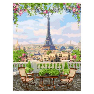 Картина по номерам "Парижская веранда"