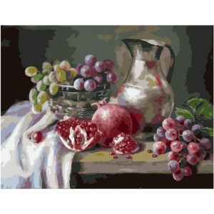 Картина по номерам "С виноградом"