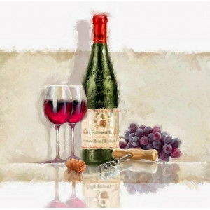 Картина по номерам "Вино та виноград"