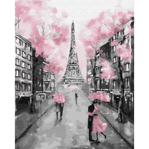 Картина по номерам "Весенние оттенки Парижа"