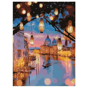 Картина по номерам "Венецианские фонарики"