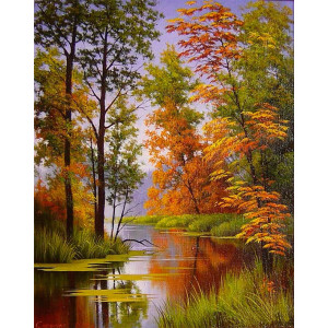 Картина по номерам "Осеннее болото"