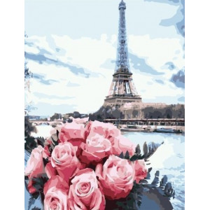 Картина по номерам "Розы Парижа"