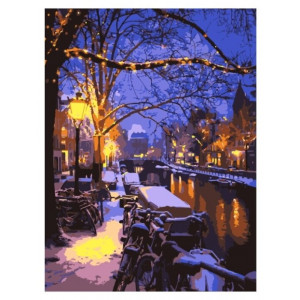 Картина по номерам "Зима в Амстердаме"