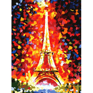 Картина по номерам "Цвета Парижа"