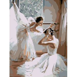 Картина по номерам "Две балерины"