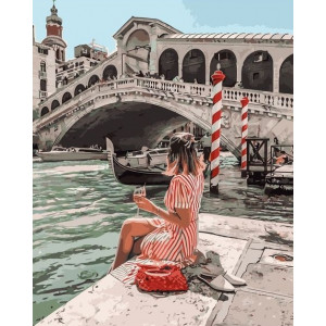 Картина по номерам "Влюблённая в Венецию"