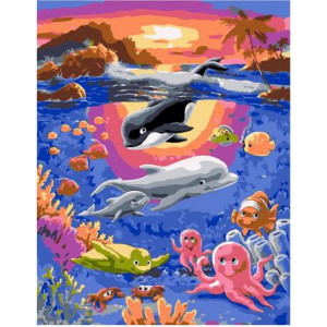 Картина по номерам "Подводный мир"