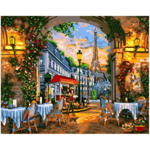 Картина по номерам "Кафе в Париже"